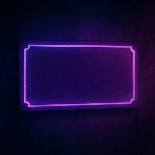 semi-realistic comic book style, moody neon lighting, lo-fi urban atmosphere, rich textures, cinematic framing, purple and blue tones, soft gradients, ambient reflections