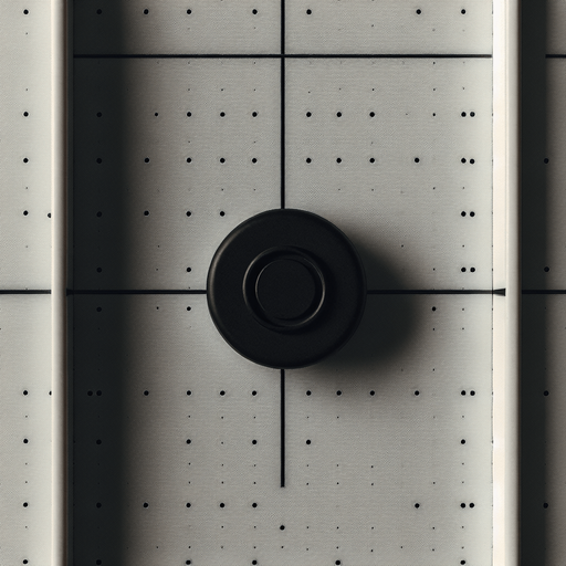 Air hockey puck. Top view..