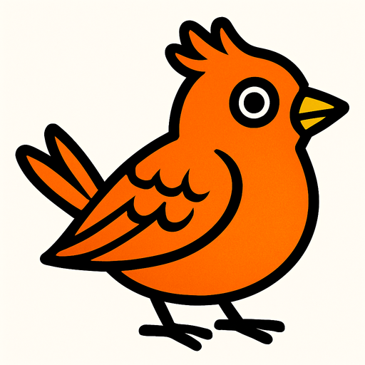 Oiseau.
In-Game asset.  2d.  High contrast.  No shadows