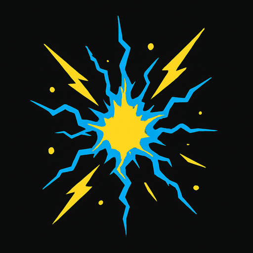 chispa de energia.
In-Game asset.  2d.  High contrast.  No shadows