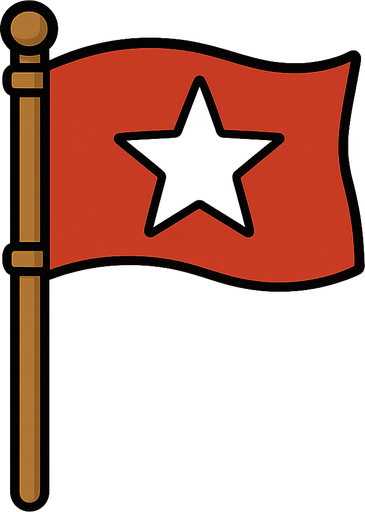 bayrak
. No background. Transparent background. Blank background. No shadows. 2d. In-Game asset. flat