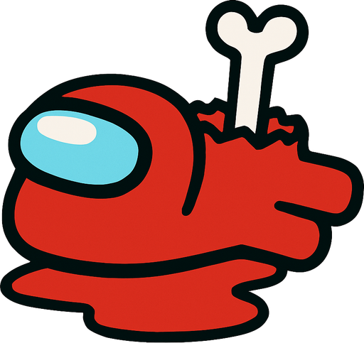 Dead among us.
In-Game asset.  2d.  High contrast.  No shadows