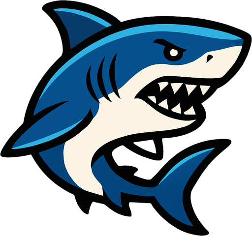 shark.
In-Game asset.  2d.  High contrast.  No shadows