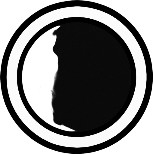 A white circle which Isnt filled in.
In-Game asset.  2d.  High contrast.  No shadows