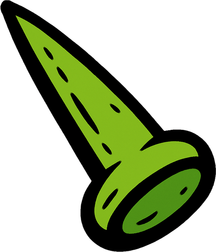 spike.
In-Game asset.  2d.  High contrast.  No shadows