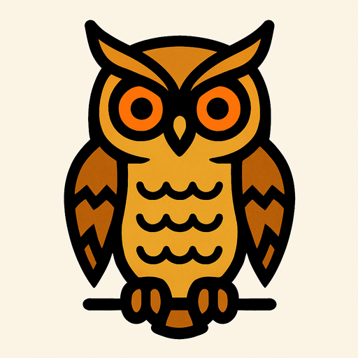 Owl.
In-Game asset.  2d.  High contrast.  No shadows