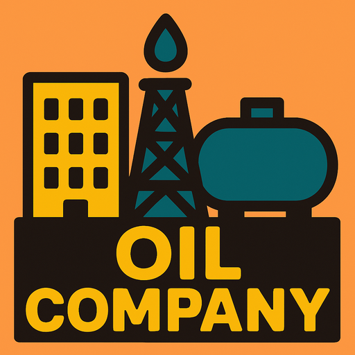 oil company.
In-Game asset.  2d.  High contrast.  No shadows