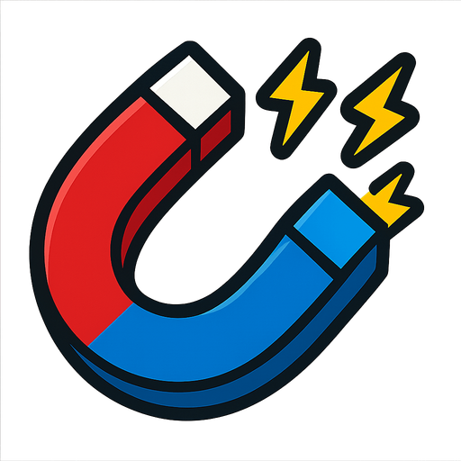 Magnet.
In-Game asset.  2d.  High contrast.  No shadows