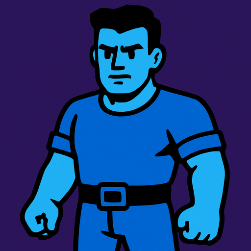 MAN.
In-Game asset.  2d.  High contrast.  No shadows