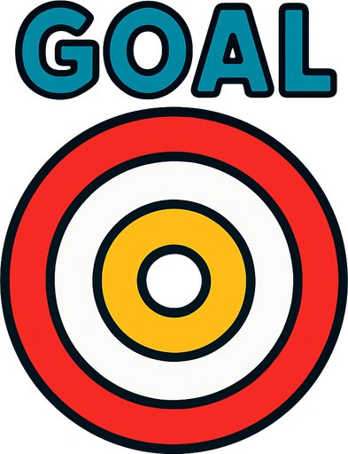 GOAL.
In-Game asset.  2d.  High contrast.  No shadows