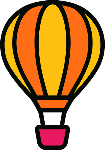 flying air balloon.
In-Game asset.  2d.  High contrast.  No shadows