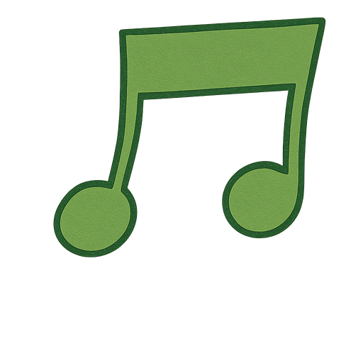 green note. No background. Transparent background. Blank background. No shadows. 2d. In-Game asset. flat