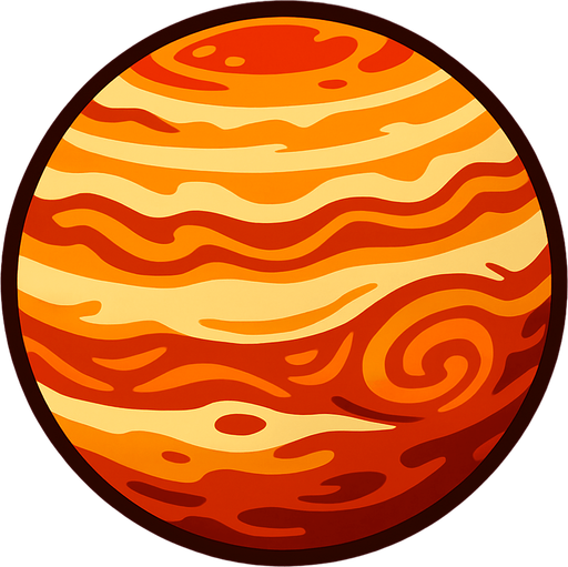 jüpiter.
In-Game asset.  2d.  High contrast.  No shadows