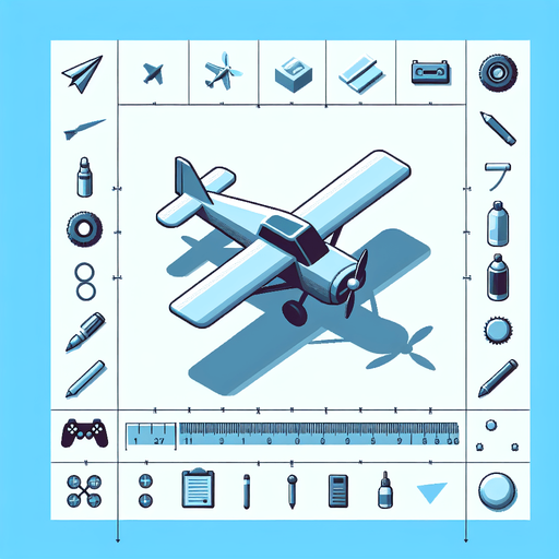 2d view of a small 
plane top view 
Without shadow 
Drone view.
Single Game Texture. In-Game asset. 2d. Blank background. High contrast. No shadows.