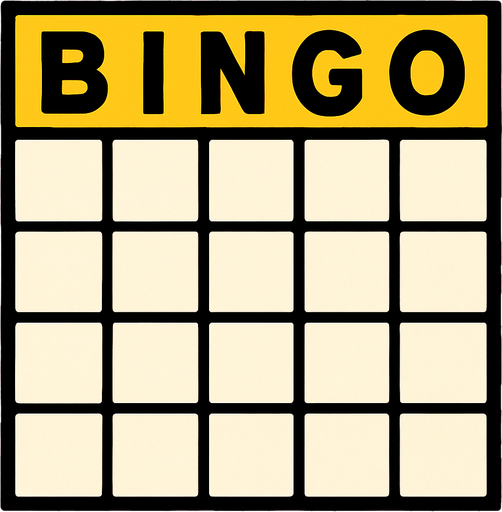 Streakbackground bingo.
In-Game asset.  2d.  High contrast.  No shadows