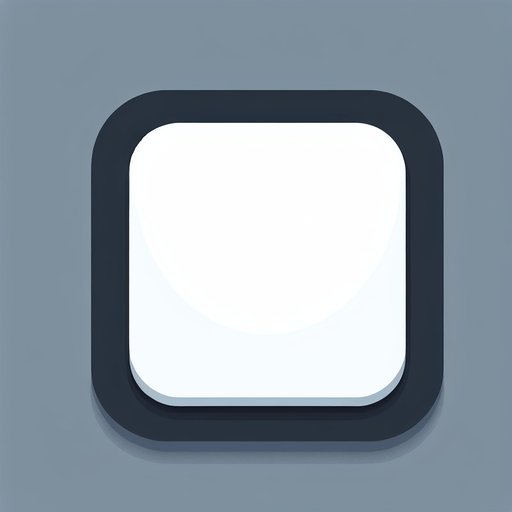 White square with rounded corners..
Single Game Texture. In-Game asset. 2d. Blank background. High contrast. No shadows.