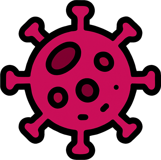 virus.
In-Game asset.  2d.  High contrast.  No shadows