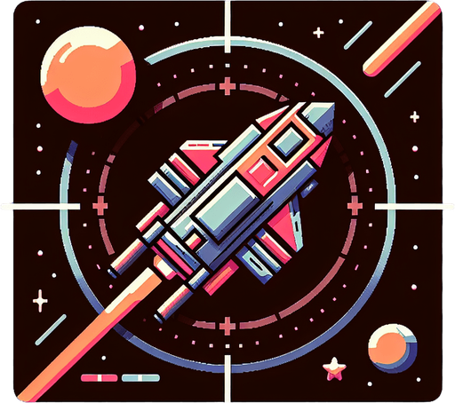 A png space ship shooter facing up.
Single Game Texture. In-Game asset. 2d. Blank background. High contrast. No shadows.