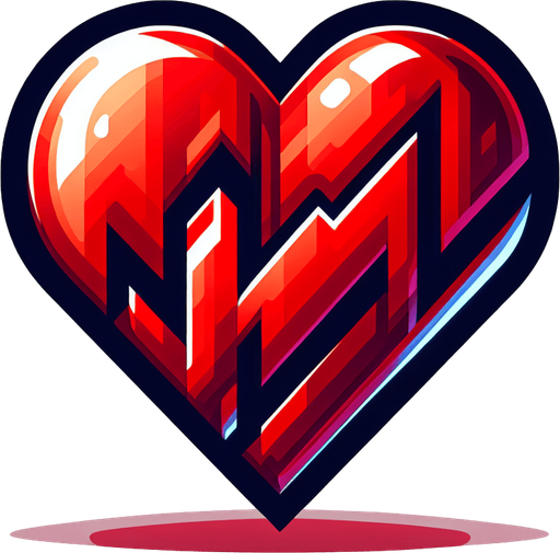red heart.
Single Game Texture. In-Game asset. 2d. Blank background. High contrast. No shadows.