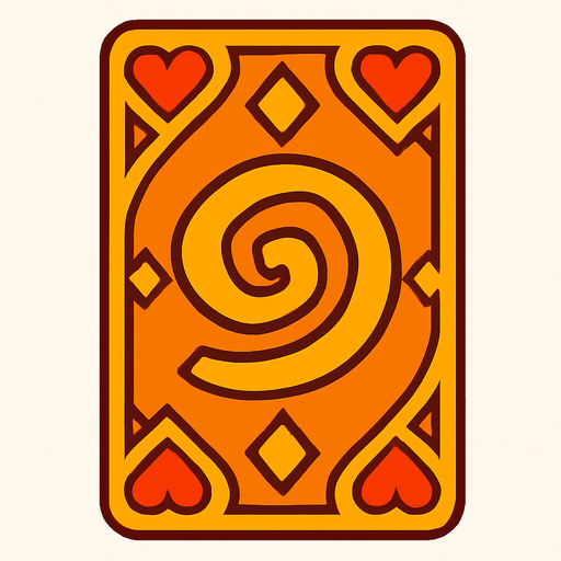 card back.
In-Game asset.  2d.  High contrast.  No shadows