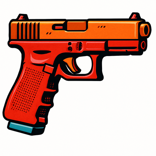 glock 18.
In-Game asset.  2d.  High contrast.  No shadows