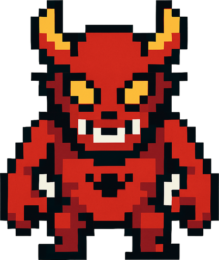 Enemy pixel style.
In-Game asset.  2d.  High contrast.  No shadows