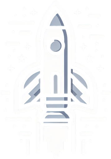 2 boyut roket.
Single Game Texture. In-Game asset. 2d. Blank background. High contrast. No shadows.