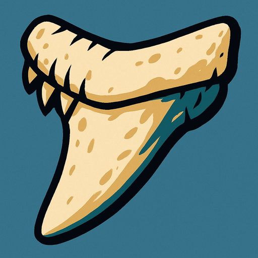 shark teeth.
In-Game asset.  2d.  High contrast.  No shadows