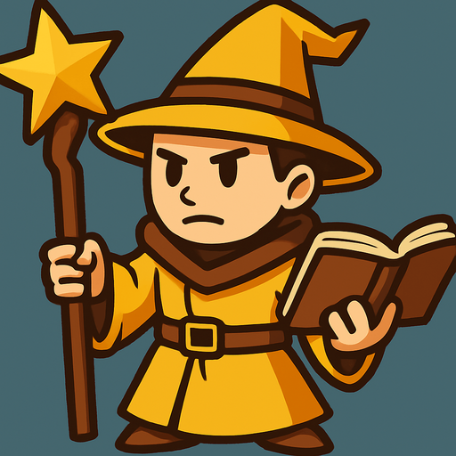 Libro en la mano libre y cambiar la esfera de su varita por una estrella