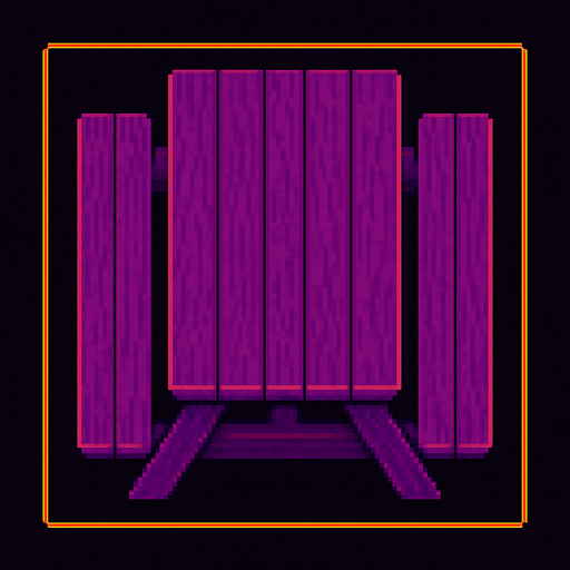 A outdoor wooden picnic bench. Top down view. Squared up.