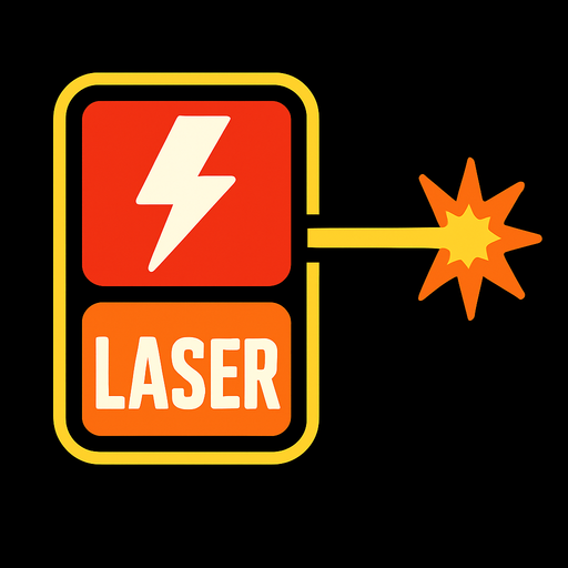 Powerup laser.
In-Game asset.  2d.  High contrast.  No shadows