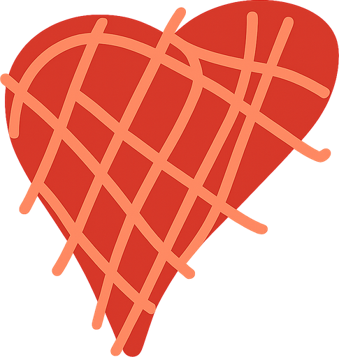 Heart. No background. Transparent background. Blank background. No shadows. 2d. In-Game asset. flat