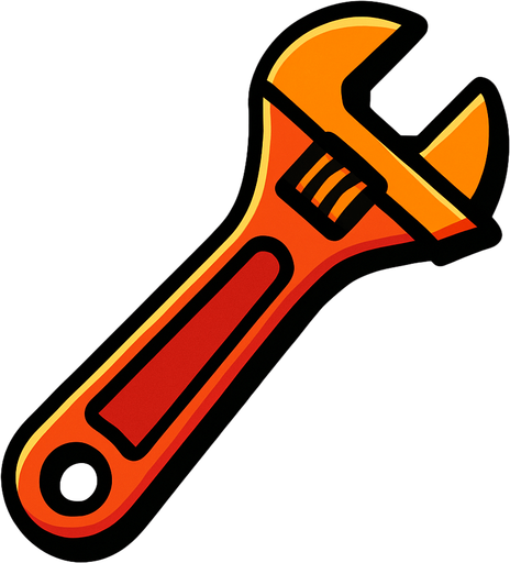Llave inglesa.
In-Game asset.  2d.  High contrast.  No shadows