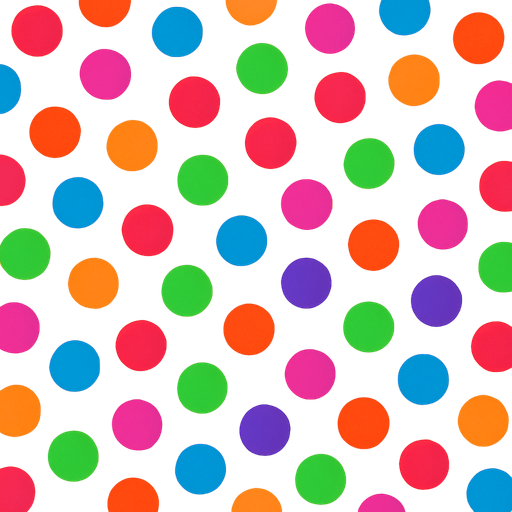 crea un fondo bonito que tenga pelotitas de colores.
In-Game asset.  2d.  High contrast.  No shadows