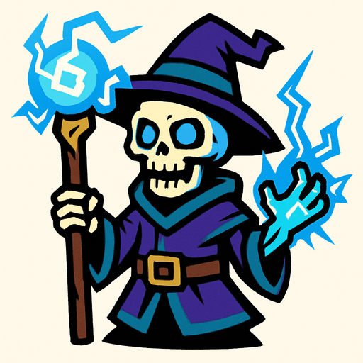 Iskeleten Elektirik buycusu.
In-Game asset.  2d.  High contrast.  No shadows