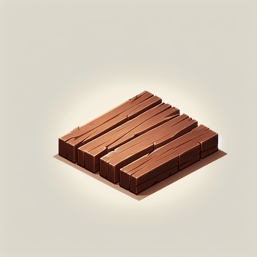 Wood Plank.
Single Game Texture.  In-Game asset.  2d.  Blank background.  High contrast.  No shadows