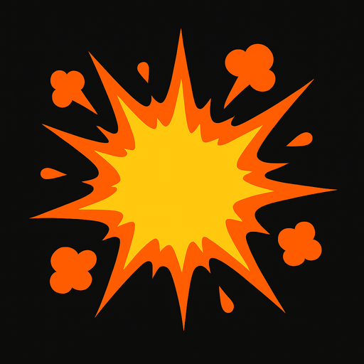 create explode.
In-Game asset.  2d.  High contrast.  No shadows