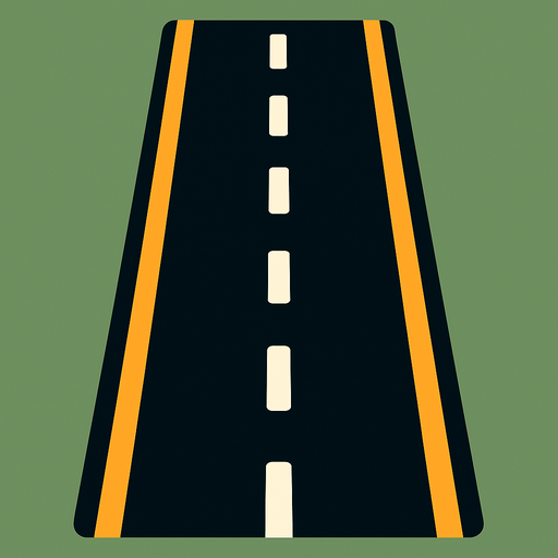 Araba yolu.
In-Game asset.  2d.  High contrast.  No shadows