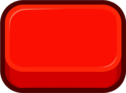 Haz un botón rojo.
In-Game asset.  High contrast.  No shadows