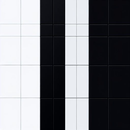 2d Tiles black and white
