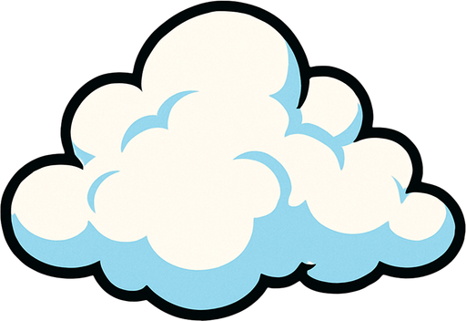 haz una nube individual.
In-Game asset.  2d.  High contrast.  No shadows