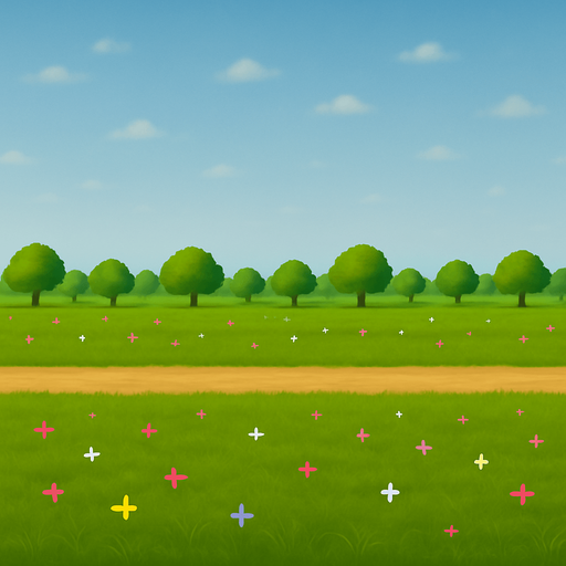 kenar görüntülerini ve gökyüzü iışıklandırmasını öyle ayarla ki bu görsel sürekli tekrar ettiğinde sınırlar belli olmasın başlangıçla bitiş aynı olsun ve şu ağaçları küçült artık