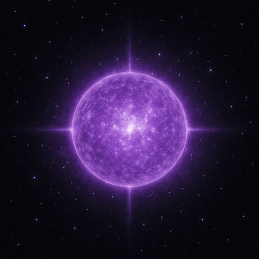 realistic distant detailed dust purple star.
In-Game asset.  2d.  High contrast.  No shadows