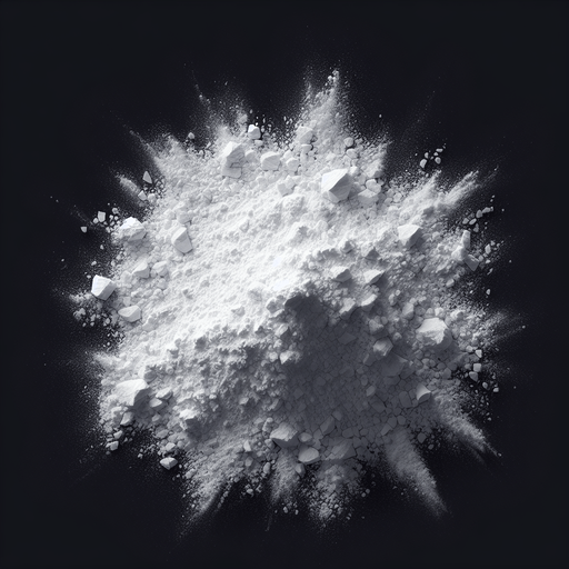 white powder.
Single Game Texture.  In-Game asset.  2d.  Blank background.  High contrast.  No shadows