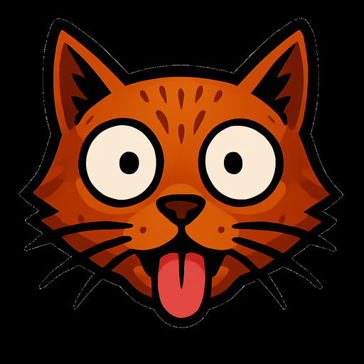 make this cat expression goes silly like that( °ロ°)