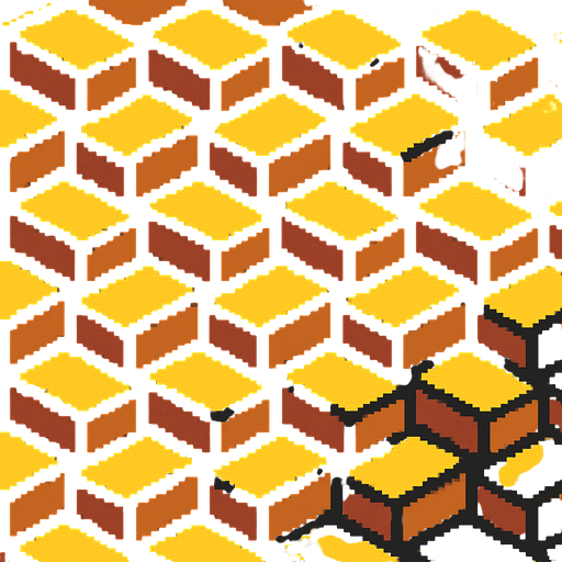 Generame una textura por patron de forma isometrica para el suelo. estilo pixelar.
In-Game asset.  2d.  High contrast.  No shadows