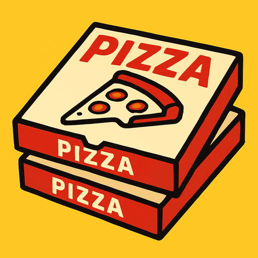 pizza boxes.
In-Game asset.  2d.  High contrast.  No shadows
