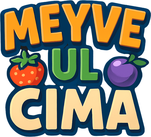"Meyve Ul Cima"
 text logo.
In-Game asset.  2d.  High contrast.  No shadows