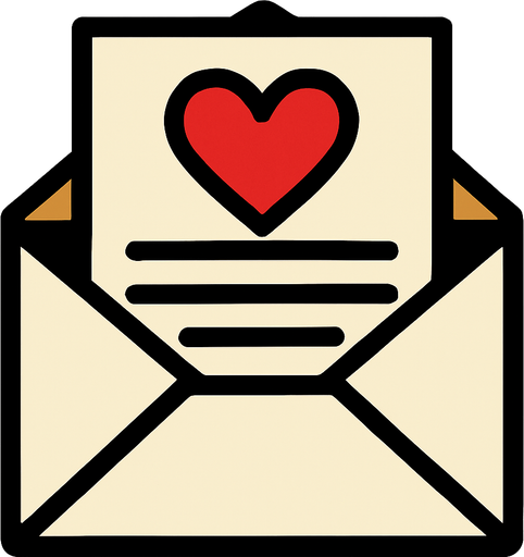 LOVE LETTER.
In-Game asset.  2d.  High contrast.  No shadows