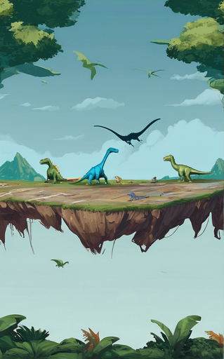 Add some flying dinosaurs